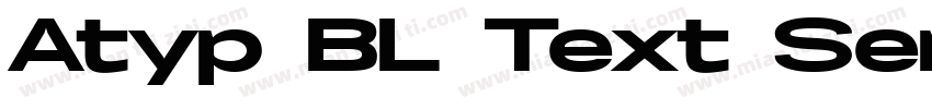 Atyp BL Text Semibold字体转换